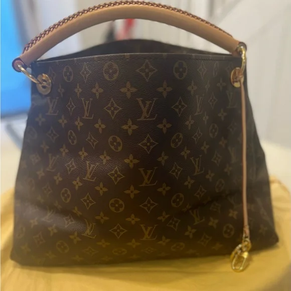 LOUIS VUITTON Monogram Canvas Artsy MM Totes Shoulder Bag - Picture 2 of 7